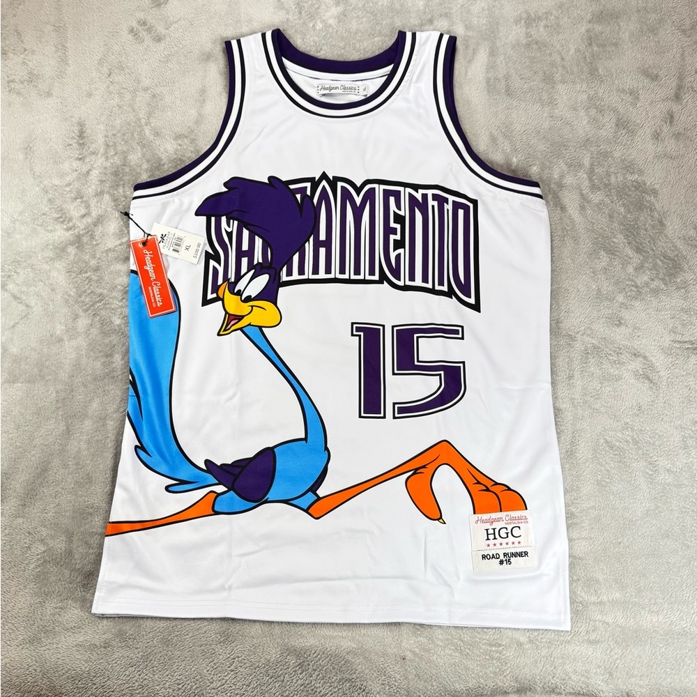 Sacramento Road Runner White  Jersey Authentic by Headgear Classics XL NWT🔥🔥